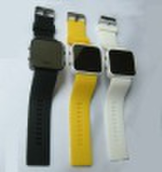 silicone digital led watch