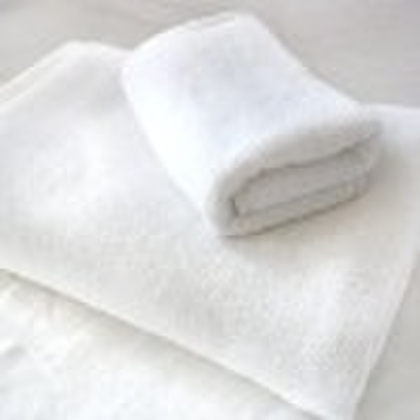 Cotton terry hotel white  bath Towel set
