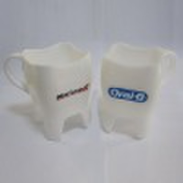 Plastic Promotional Tooth Drink Mug Cup