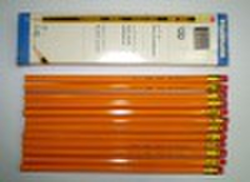 No.2 yellow color wooden pencils