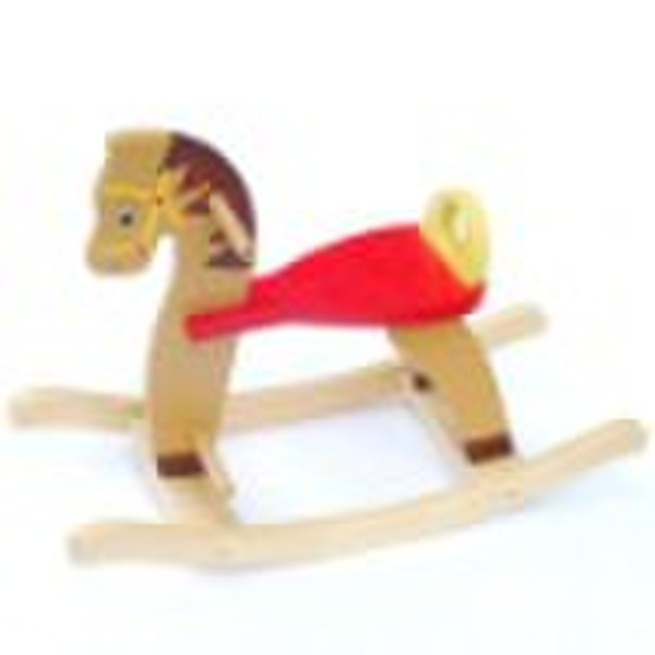 Red Wooden Rocking Horse