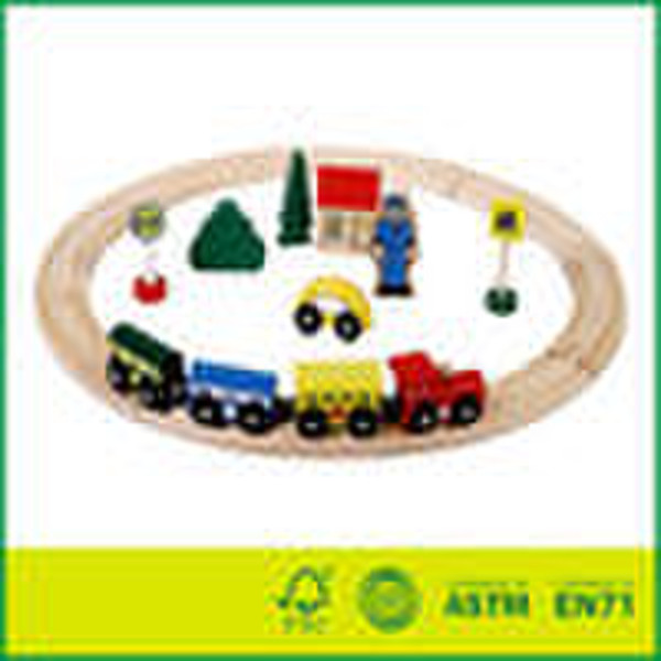 20pcs Wooden Train Set