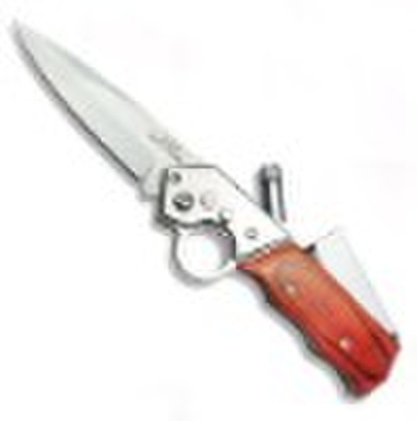 Folding Knife Knife with Lighter & LED Light