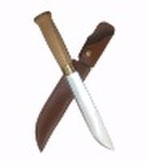 15'' Hunting Knife with with Fitted  Leath