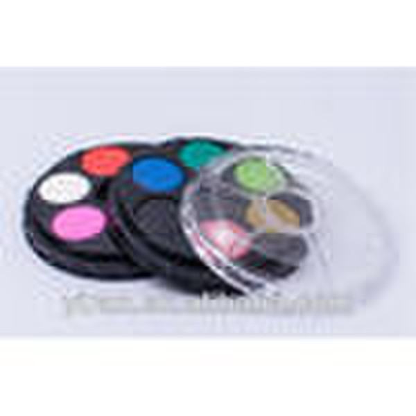 12colors round shape water color paint cake