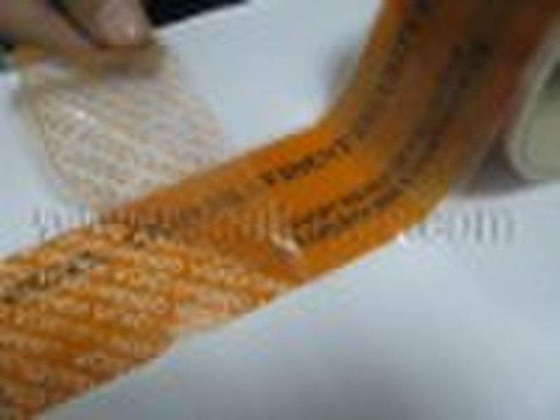 Tamper evident packing tape