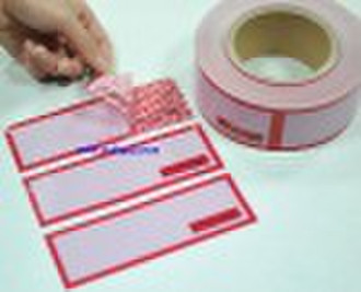 Tamper evident tape