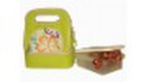 Cute polyester lunch bag with Insulated bottom com