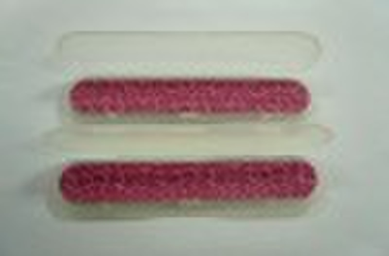 Nail file with plastic case