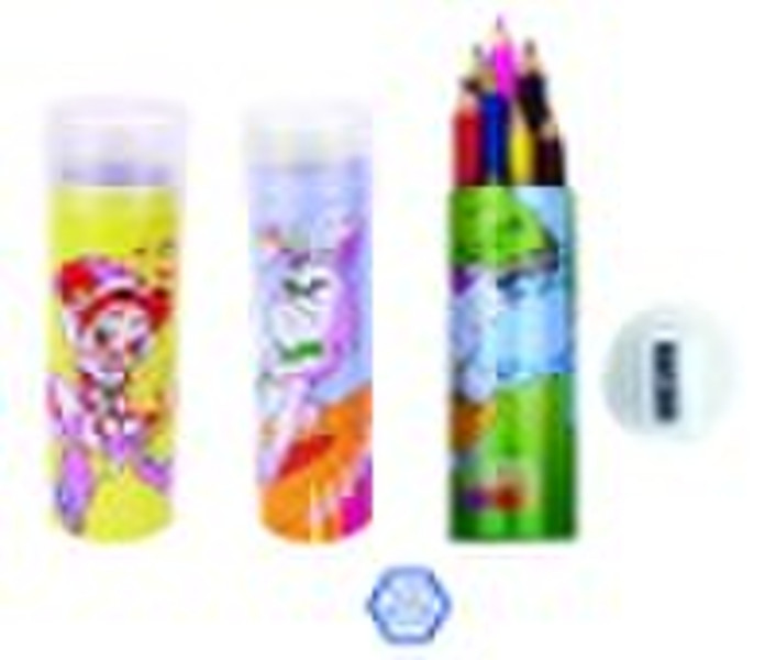 color pencil in tin tube