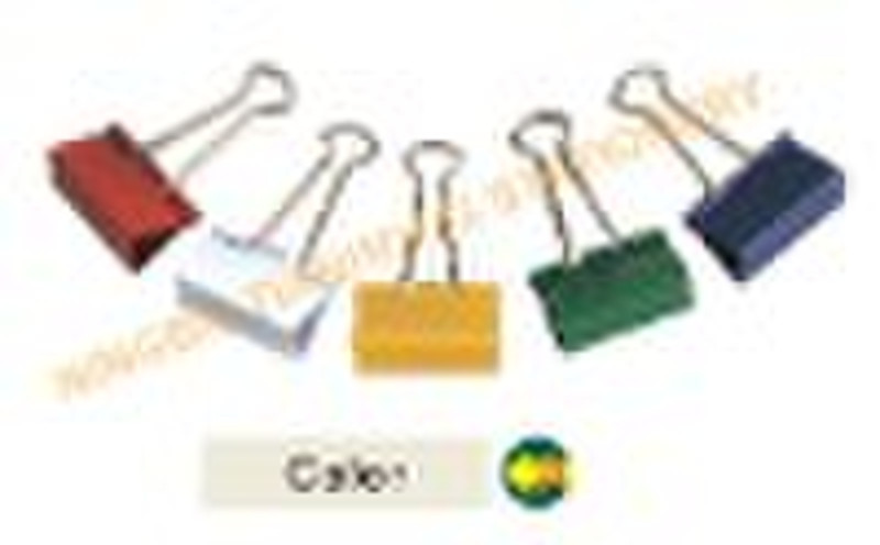 color binder clip