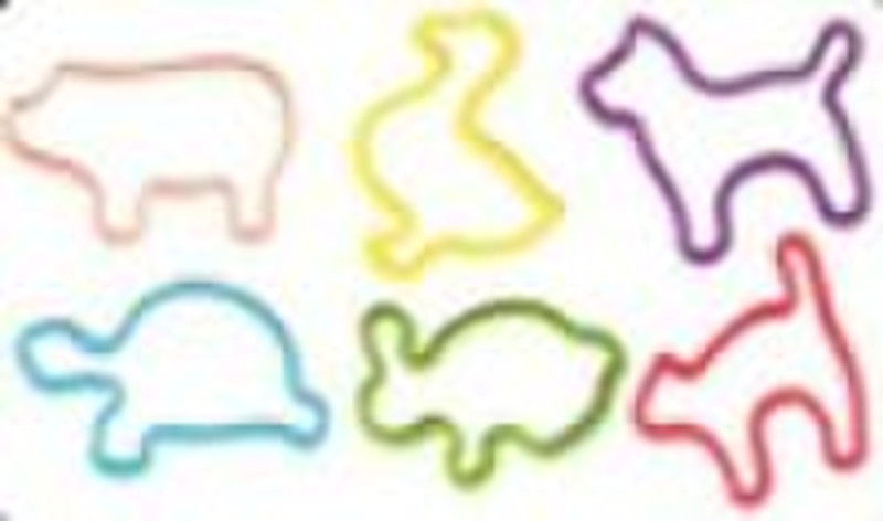 silicone crazy shape rubber bandz