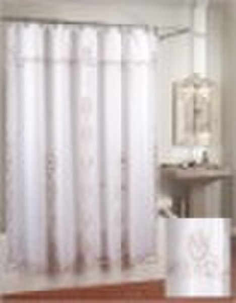 embroidery shower curtain