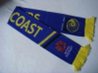 Knitted acrylic Fan scarf & Sports scarf