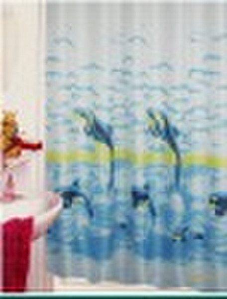 waterproof animal design shower curtain