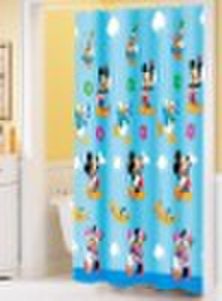 100% PVC disnes shower curtain