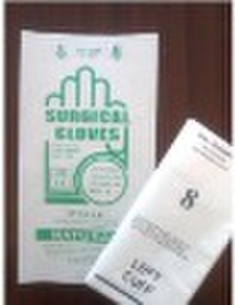 Latex surgical gloves powdered