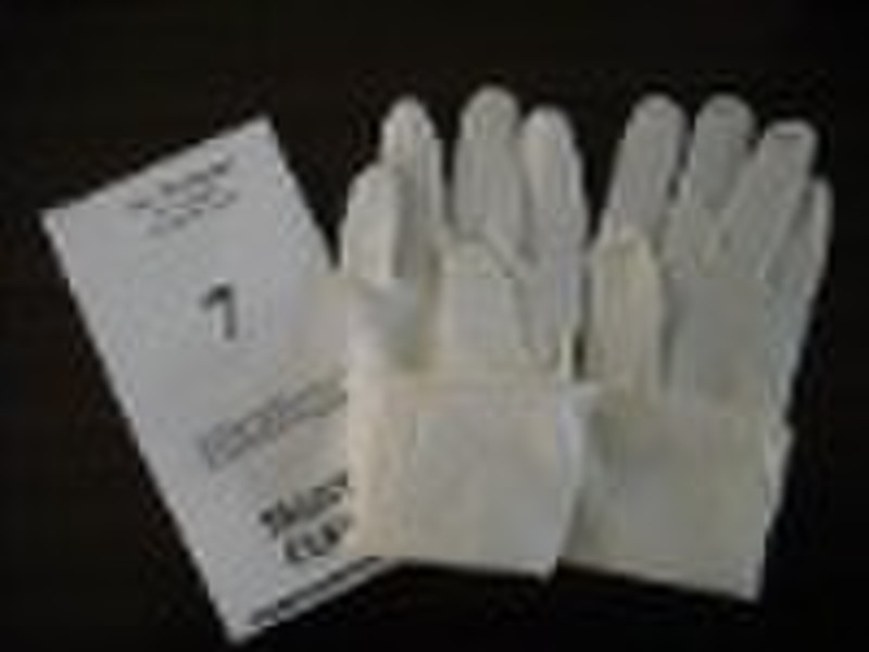 Latex surgical gloves powdered