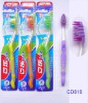 Soft rubber handle toothbrush with gum care functi