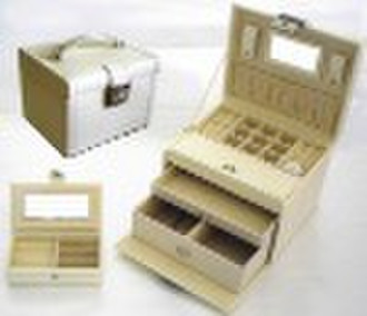 PVC leather jewelry box with small jewel box