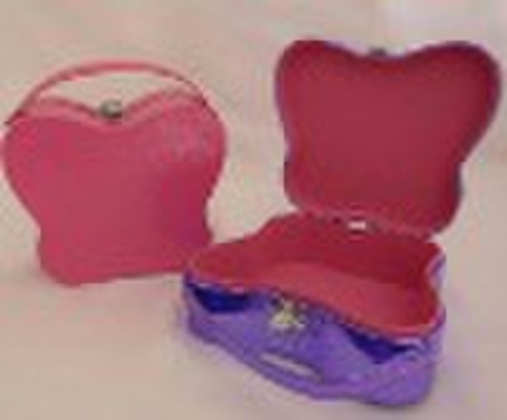 PVC leather butterfly-shaped cosmetic case box
