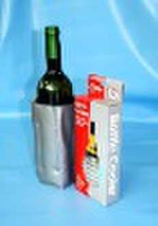 Ice pak/gel wine cooler/bottle cooler wrap