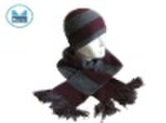 M0501-002B winter set: beanie hat & scarf