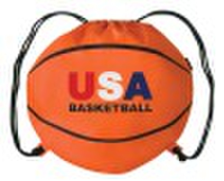 Football style drawstring backpack