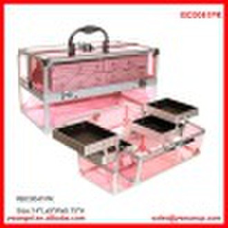Aluminum Cosmetic Makeup Train Case