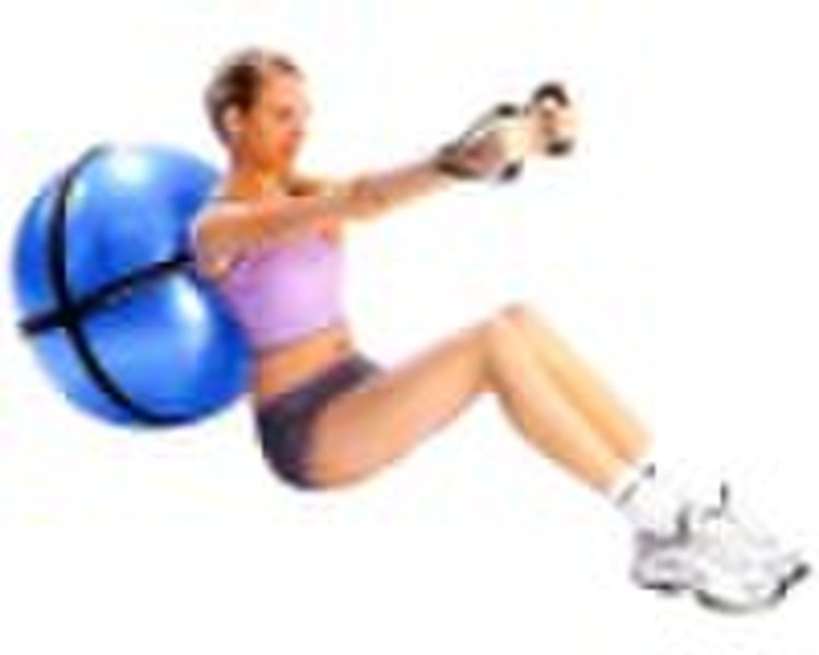 PVC gym ball with strap