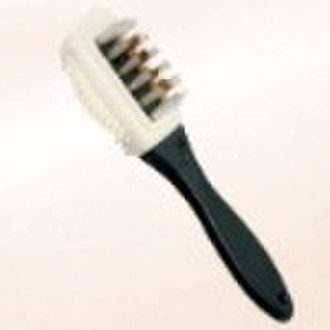 Plastic Brass hair  Suede Shoe Brush