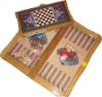 Holz-Backgammon