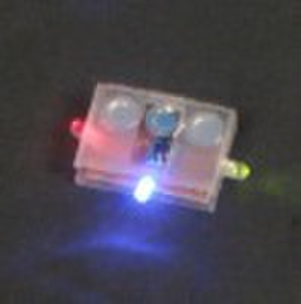 flashing shoe light ($0.08/pc blue-red-yellow)