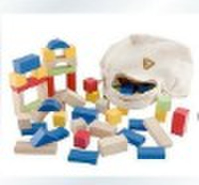 New elc wooden blocks(Bag containing)