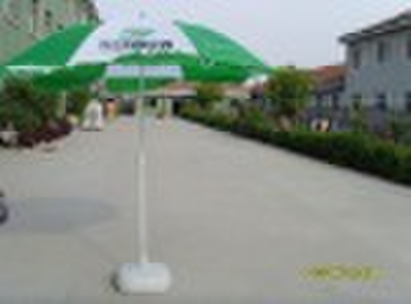 advertising beach umbrella