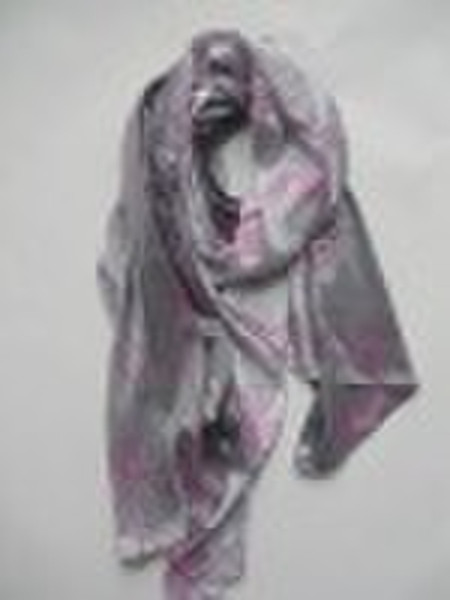 Silk Printing Long Scarf