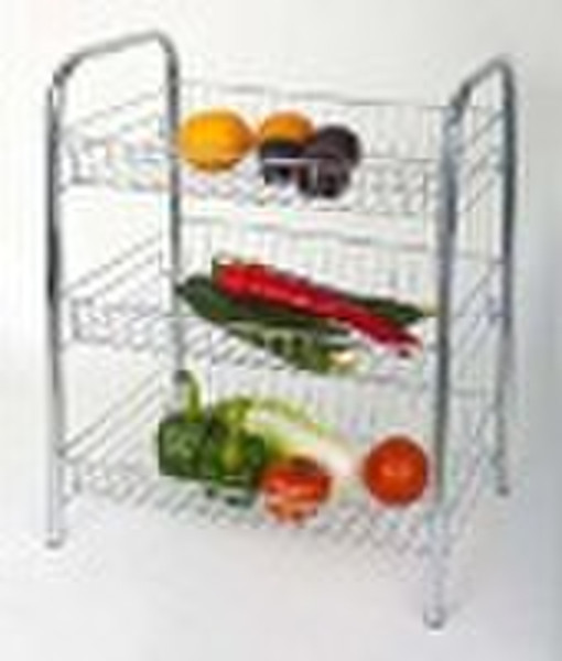 chrome vegetable rack  (Item No.KTST-013C)