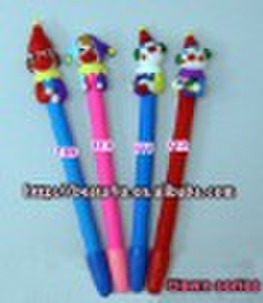 Polymer clay ball pen Clown series Craft pen Gift