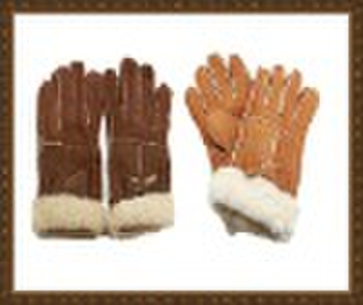 Leather Warm gloves