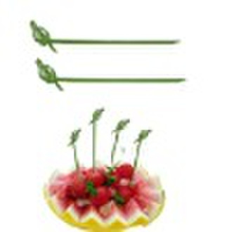 looped skewer for food