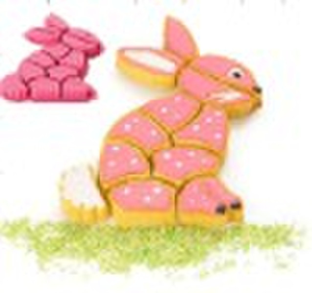 silicone cake mold rabbit puzzle designs