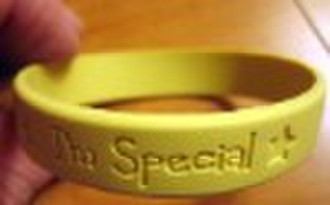 debossed silicone wristband