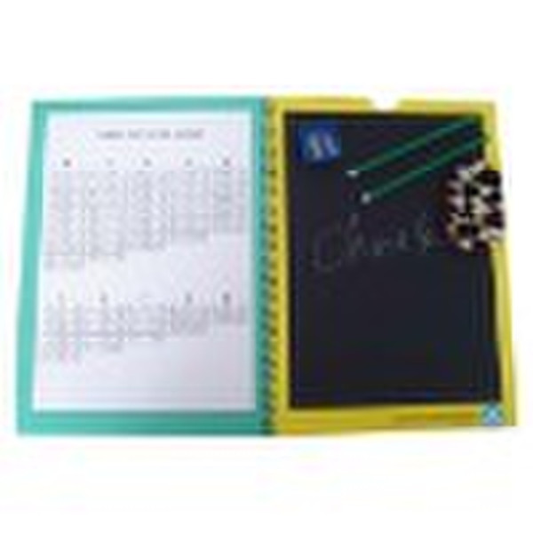 writing chalk notebook