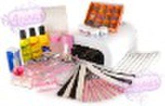 36W Nail UV Lamp+Gel Kits +Nail Art( New)