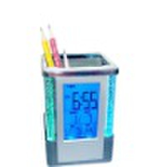 GP3547  pen holder lcd clock
