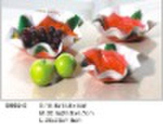 Eco-friendly acrylic wave shape fruit tray
