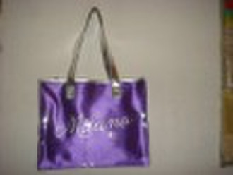 purple tote bag