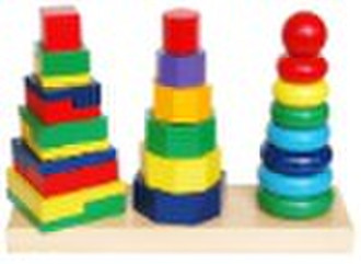 Wooden toy tower 3 asst.