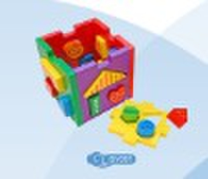 Wooden toy shape sorter