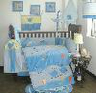 Embroider baby bedding set